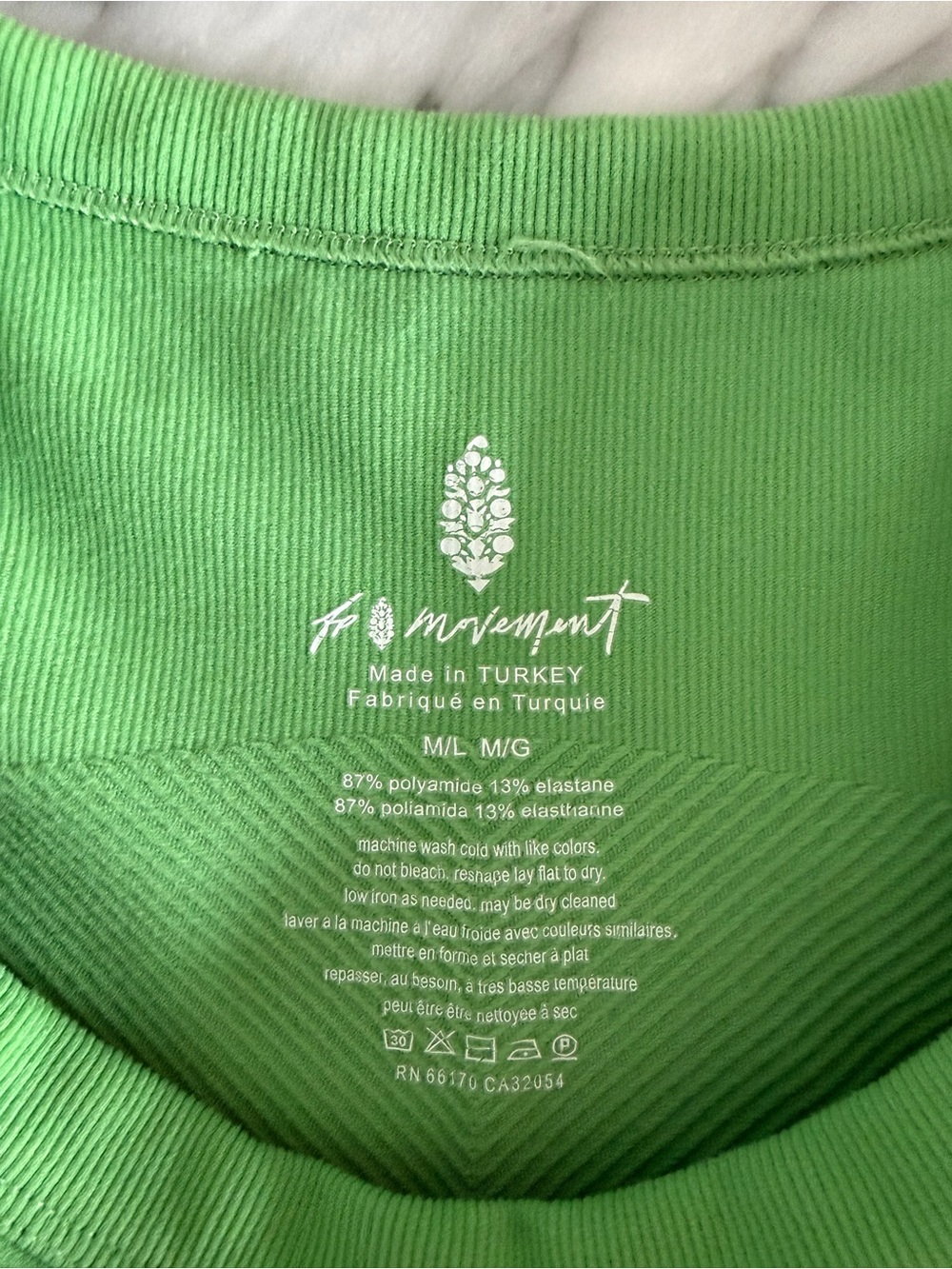 FP Movement Sleeveless Ribbed Tank Top - Green - Picture 4 of 5